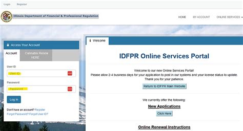 Idfpr license renewal application.  Online Renewal Instructions Click Here ...