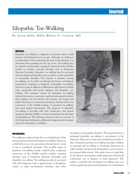 Idiopathic toe-walking - PubMed