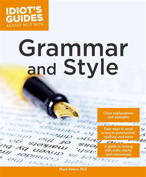 Idiots guides grammar and style by mark peters phd. - Molecular visions organic model kit with molecular modeling handbook.