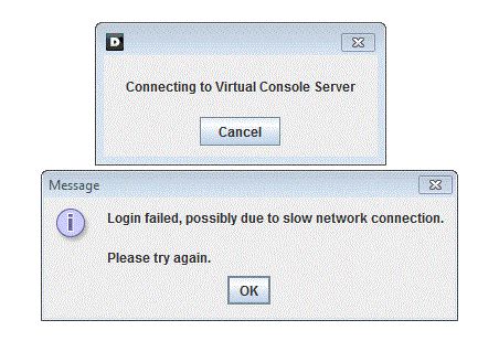 Idrac login failed possibly due to slow network connection.  rjnza.  Rep...