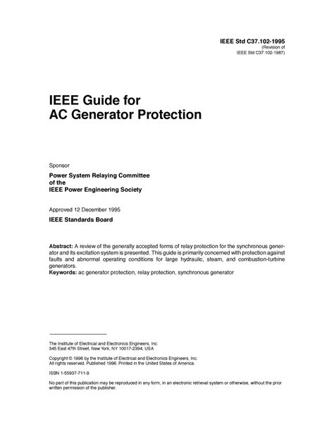 Ieee guide for ac generator protection. - Manual de ingeniería de yacimientos tarek ahmed 4ª edición.