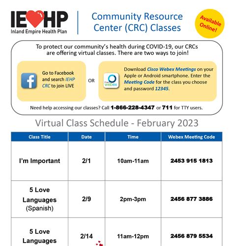 Iehp Resource Center Calendar