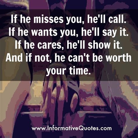 If He Loves You He Would Tell You If He Misses You He Would …