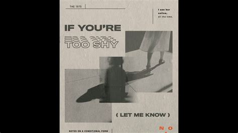 If You’re Too Shy (Let Me Know) - The 1975 - Cifra Club