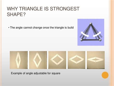 If a triangle is such a strong shape, then why isn