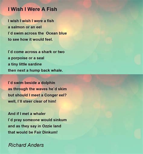If i were a fish lyrics. If I were a butterfly. I´d thank you Lord for giving me wings. If I were a robin in a tree. I´d thank you Lord that I could sing. If I were a fish in the sea. I´d wiggle my tail and I´d giggle with glee. But I just thank you Father for making me, me. CHORUS. For you gave me a heart and you gave me a smile. 