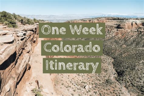 If you had one week in Colorado, where would you go?