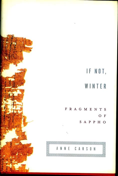 Read If Not Winter Fragments Of Sappho By Sappho