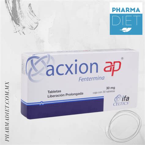 Don’t use Acxion weight loss pills during gestation or breastfeeding. It’s banned for use in children under 16 times of age. You may also notice our composition on Terfamex 30 mg, another medicine used for weight loss. Acxion Pills Side Effects. The following side effects may occur after the use of Acxion Phentermine Tablets: Dry mouth .... 