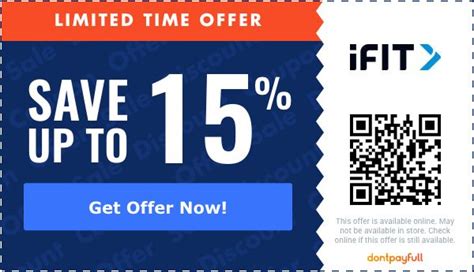 Earn 20% Off with Ifit Coupon Code. Ends 03-05-2
