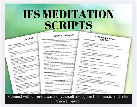 Ifs meditation script.  IFS Self-Leadership meditations are unlike other med...