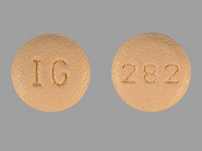 Pill Imprint IG 282. This beige round pill with imprin