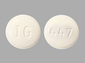 Ig 447 pill. Pill Identifier results for "IG 447". Search by imprint, shape, color or drug name. 