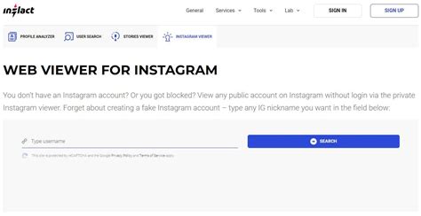 Ig viewer inflact. Inflact is one of the best tools to view any public account on Instagram without login in via the private Instagram profile viewer. It also allows you to discover profiles on Instagram without login in. You can search any public account you are interested in by typing it in the search bar. #4. Inflact. 