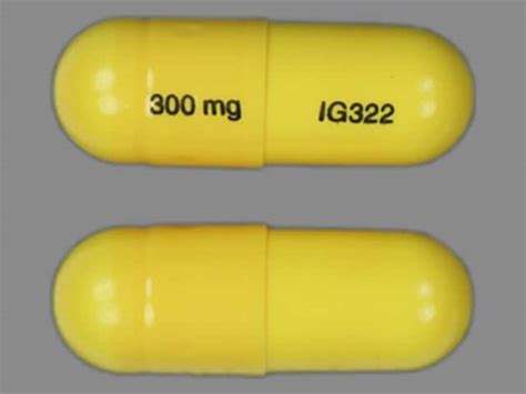 IG322 300 mg Previous Next. Gabapentin Strength 300 mg Imprint IG322 300 mg Color Yellow Shape Capsule-shape View details. 1 / 2. 7.5/325 M522 Previous Next.. 