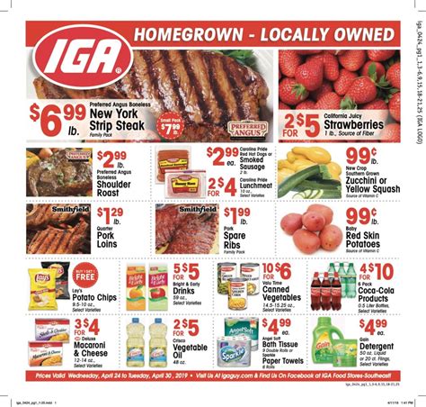 Iga foothills weekly ad. Register. Login. Current Ad. May 1st Weekly Ad Prices good through 2024-05-07. Savings. Weekly Circular. Shopping List. Resources. Weekly Recipes. 