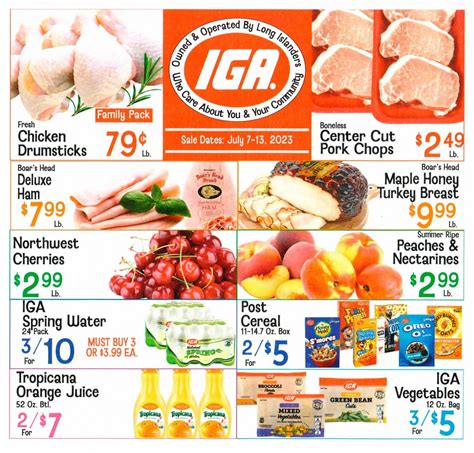 Iga southold hours. Store Hours. Sunday : 7:00 am - 9:00 pm: Monday : 7:00 am - 9:00 pm: Tuesday : 7:00 am - 10:00 pm: Wednesday : 7:00 am - 10:00 pm: Thursday : 7:00 am - 10:00 pm: Friday : 7:00 am - 10:00 pm: ... Have your say at IGA. Tell us about your shopping experience for your chance to win. IGA Shop Online. From your local participating store, straight to ... 
