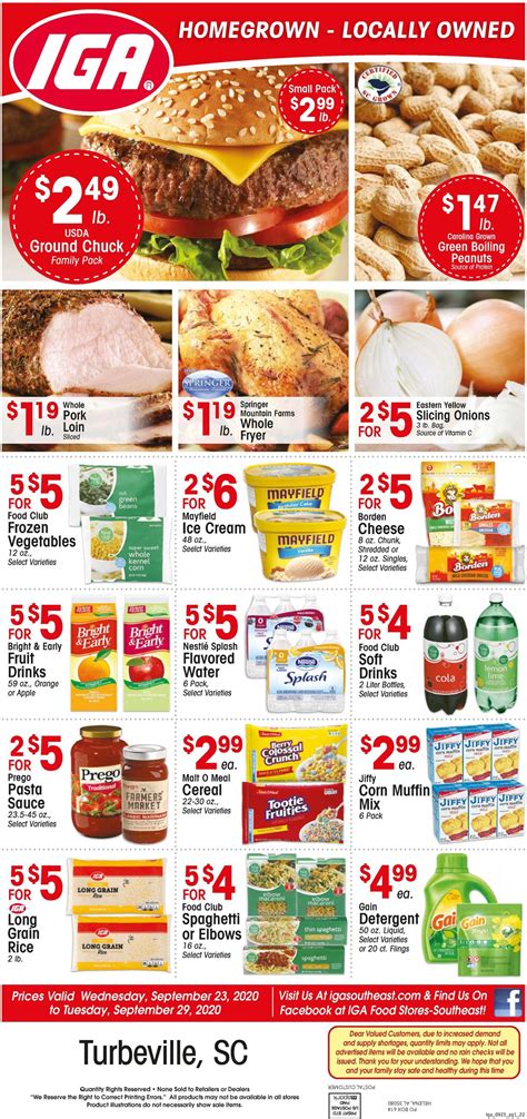 Weekly Ad; Recipes; My IGA; Coupons; Store Loc