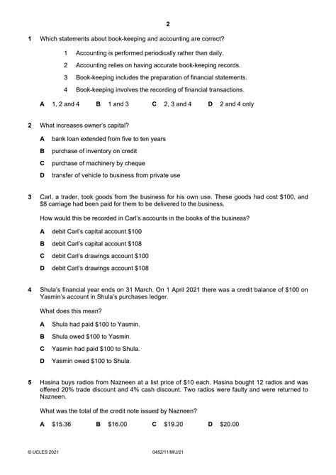 Igcse Edexcel Past Papers Accounting