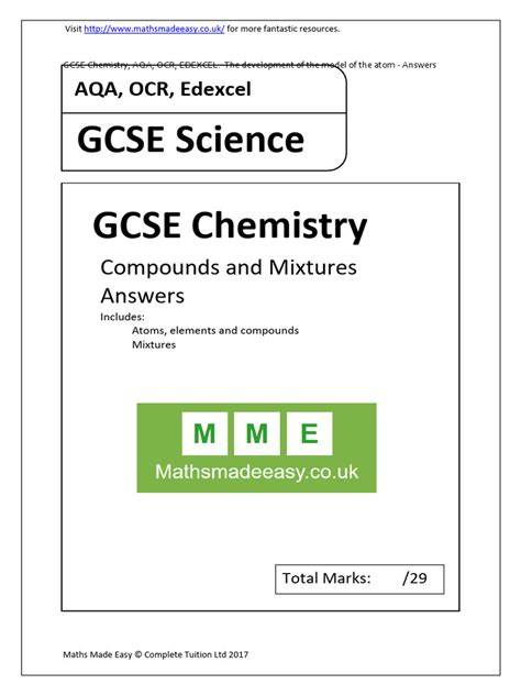 Igcse edexcel chemistry notes.  I am also providing AQA, OCR, Edexcel and...