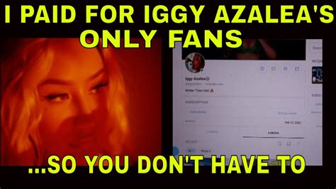Iggy azela onlyfans. Jan 13, 2023 · 13. Iggy Azalea is the latest rap star to join the lucrative OnlyFans craze — and she’s promising to bring the heat with steamy content. The “Fancy” hitmaker announced on Friday (January ... 
