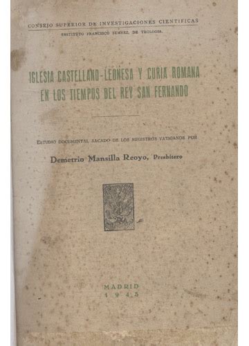 Iglesia castellano leonesa y curia romana en los tiempos del del rey san fernando. - Cummins diesel engine manual 2390 pages.