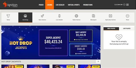 Ignition Australia hot drop jackpots