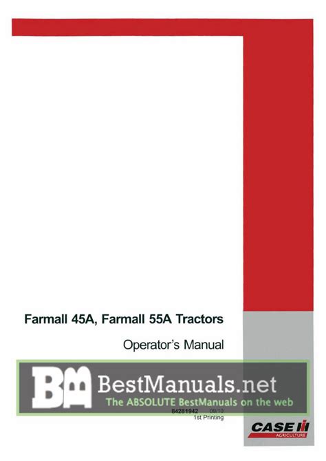 Ih case farmall 45a 55a tractor owners operators maintenance manual improved. - Hesi pn exit exam study guide.