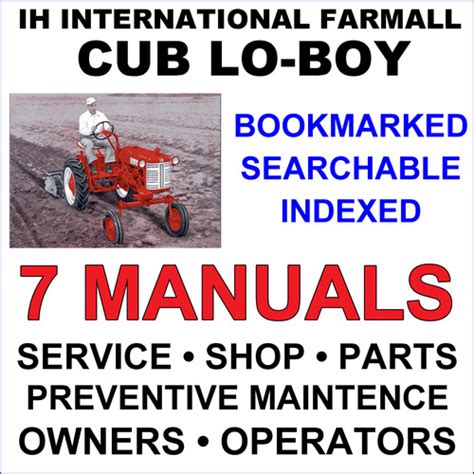Ih farmall cub lo boy tractor service parts owners manual 7 manuals improved. - Les oiseaux de l'île anticosti de québec, canada.