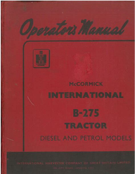 Ih mccormick b 275 tractor diesel engine service manual gss1244 download. - 2002 nissan frontier manual transmission fluid capacity.
