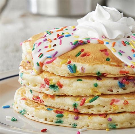 Ihop birthday pancakes. Who doesn’t love a stack of fluffy, golden pancakes for breakfast? Whether you prefer them smothered in syrup, topped with fresh fruit, or served alongside crispy bacon, pancakes a... 