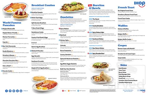 Ihop sherwood menu. Everyday Meal Deals Weekday Meal Deals Try Our New Menu Items New IF Menu! Sonic the Hedgehog x IHOP Family Feasts (IHOP ‘N GO only) Biscuits Eggs Benedict Combos Omelettes World-Famous Buttermilk Pancakes Sweet & Savory Crepes Thick ‘N Fluffy French Toast House-Made Belgian Waffles Sides Apps, Soup & Salads Ultimate … 