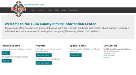 Iic.tulsacounty.org - To view the status of an inmate, specify the first and last name in the following search fields. Partial names can be searched as well (e.g. "Har" will return names like Harell, Harold, Harlan, etc.). Last.