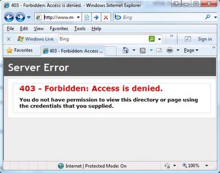 Iis 403 error on localhost. 5 or IIS 8. 16 error code. Net. 0 and uses ...