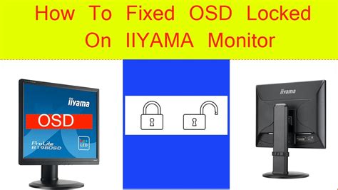 Iiyama monitor buttons not working.  Press and hold the physical power button while...
