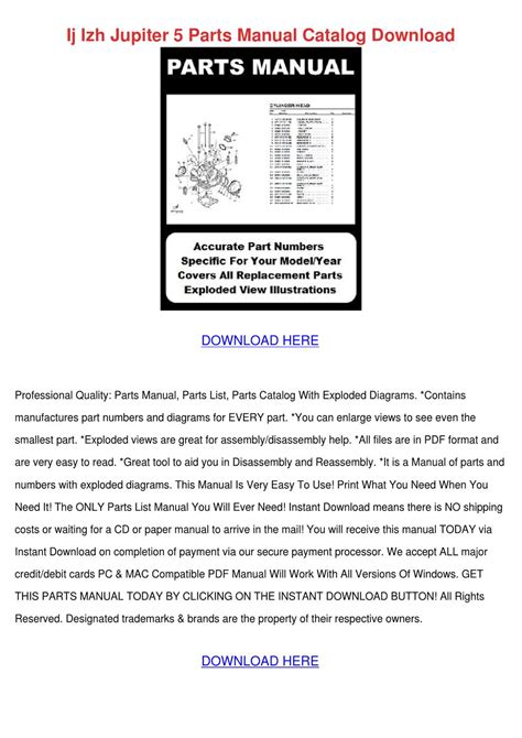Ij izh jupiter 5 parts manual catalog. - Range rover classic repair manual free download.