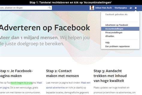 Ik ontvang e-mail- of sms-meldingen over een Facebook-account …