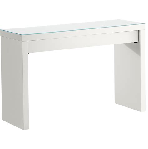 Ikea console table with drawers.  Choose a dressing table with a built-in mir...