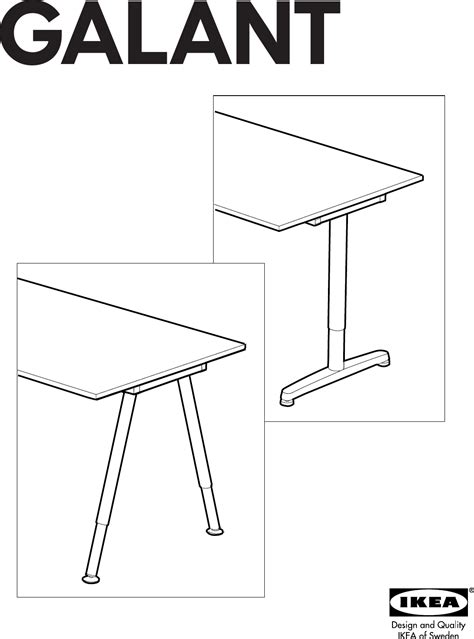 Ikea galant desk user manual - Canada instructions User Tutorials