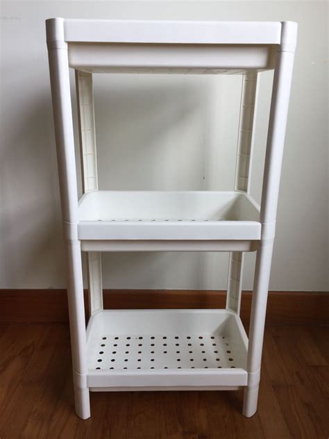 Ikea plastic shelf. These space saving bathroom shelves house all your essentials from towels to toiletries and everything in between, keeping everything organized and easily accessible while also neatly stored out of the way. Make the most of your space with bathroom shelves. 41 items. Product. 