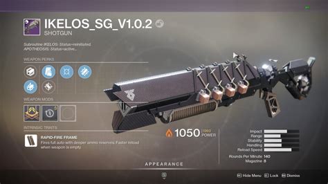 Let’s take a look at the PVE God Roll for IKELOS_SR_v1.0.3, a solar sniper rifle re-released during Season of The Seraph. IKELOS_SR_v1.0.3 is a Rapid-Fire Frame with deeper ammo reserves. Slightly faster reload when the magazine is empty. This sniper magazine has a range of 30 with a stability stat of 39. It has a reload speed of 57 with a .... 