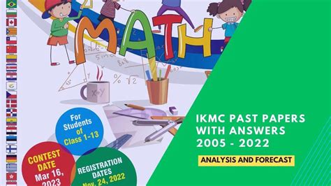 Ikmc past papers. The very first International contest that KSF organized in Pakistan was the International Kangaroo Mathematics Contest (IKMC). The people contributing in this contest are top education experts from more than 70 countries around the world. They have their doctoral degrees from most prestigious universities of the world. A large number of ... 