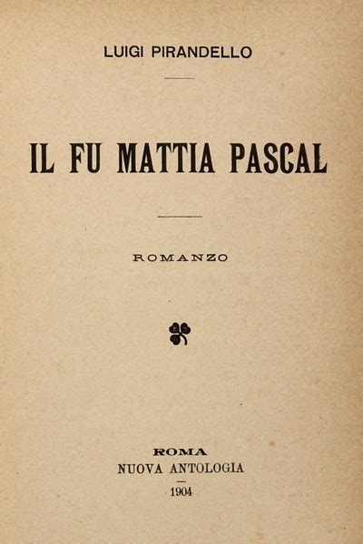 Il fu mattia pascal pdf