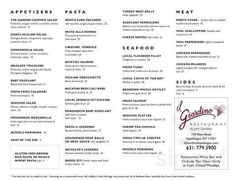 Il giardino restaurant by john gambino menu. When it comes to classic fast food, few restaurants can compete with Kentucky Fried Chicken (KFC). KFC has been serving up its signature fried chicken since 1952, and it’s still one of the most popular fast food restaurants in the world. 