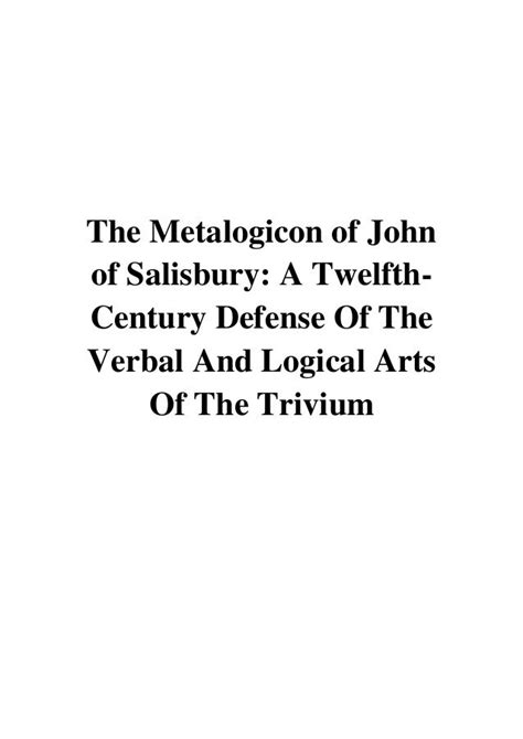Il metalogicon di john di salisbury una difesa del xii secolo. - User manual for bmw 318d 320d 325d 330d.