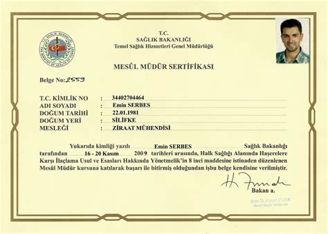 Ilaçlama sertifikası eğitimi 2019 istanbul