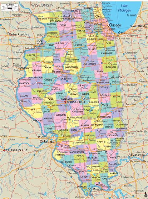 Ilinois map. Our comprehensive map is an educational resource and a work of art that uncovers Illinois' geographical marvels in unparalleled detail. Through this map, you'll explore the rolling hills, mighty rivers, scenic lakes, and fertile plains that collectively define Illinois. The map is carefully divided into sections representing South, North, East ... 