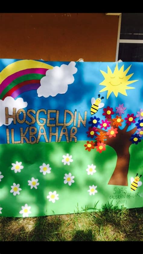 Ilkbahar panosu Pinterest. 