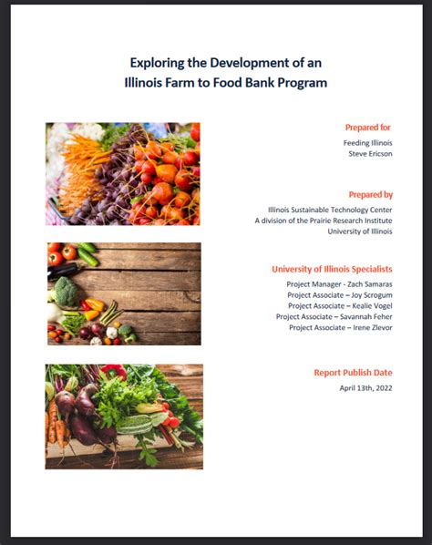 Illinois Farm to Food Bank Feasibility Study & Pilot Projects