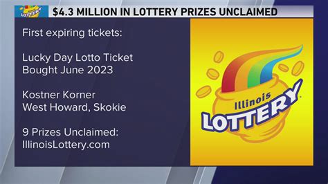 Illinois Lottery: $4.35M worth of unclaimed Lucky Day Lotto, Powerball tickets